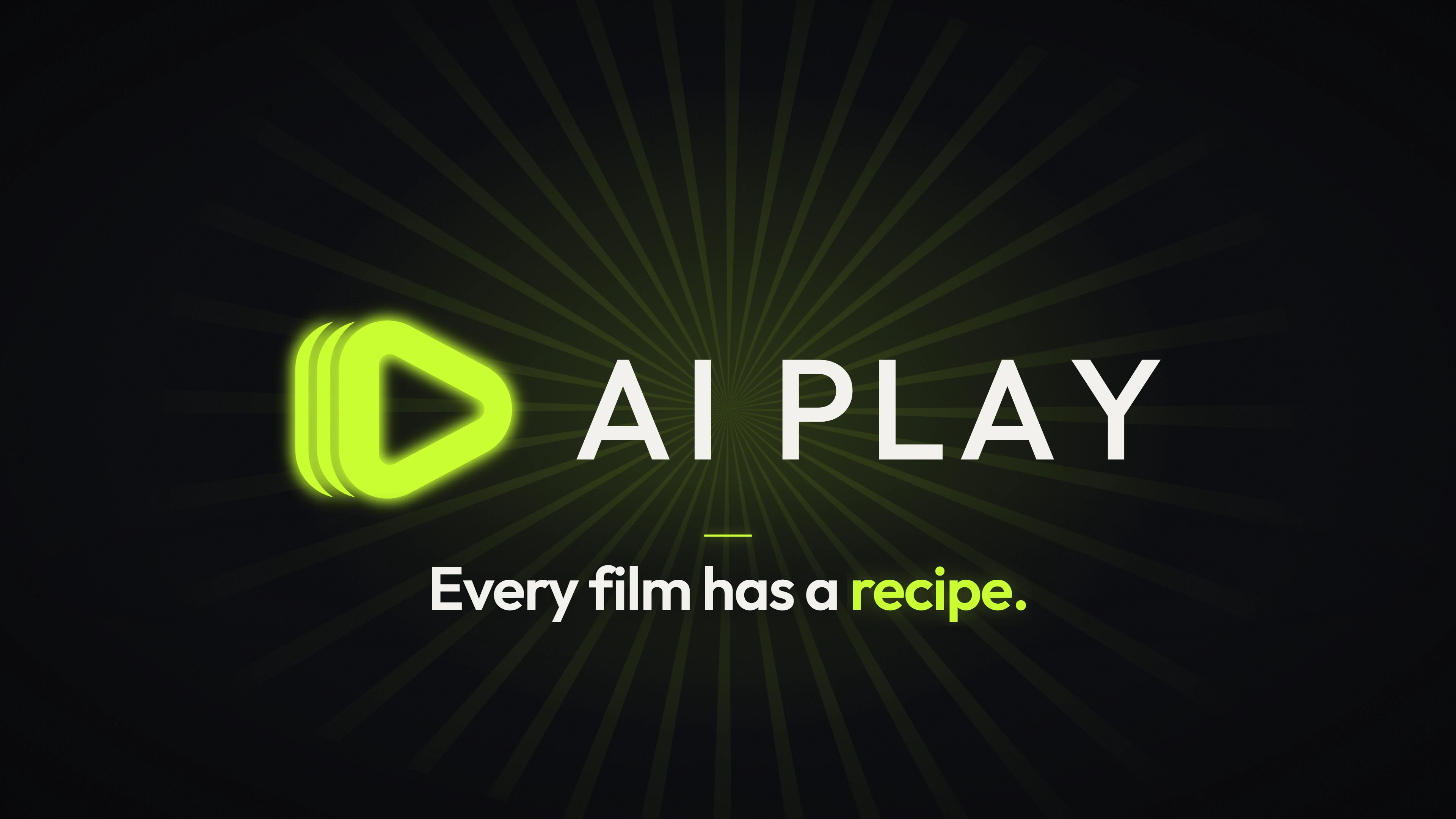 Fotogramma dello spot: chiusura sul logo AI Play