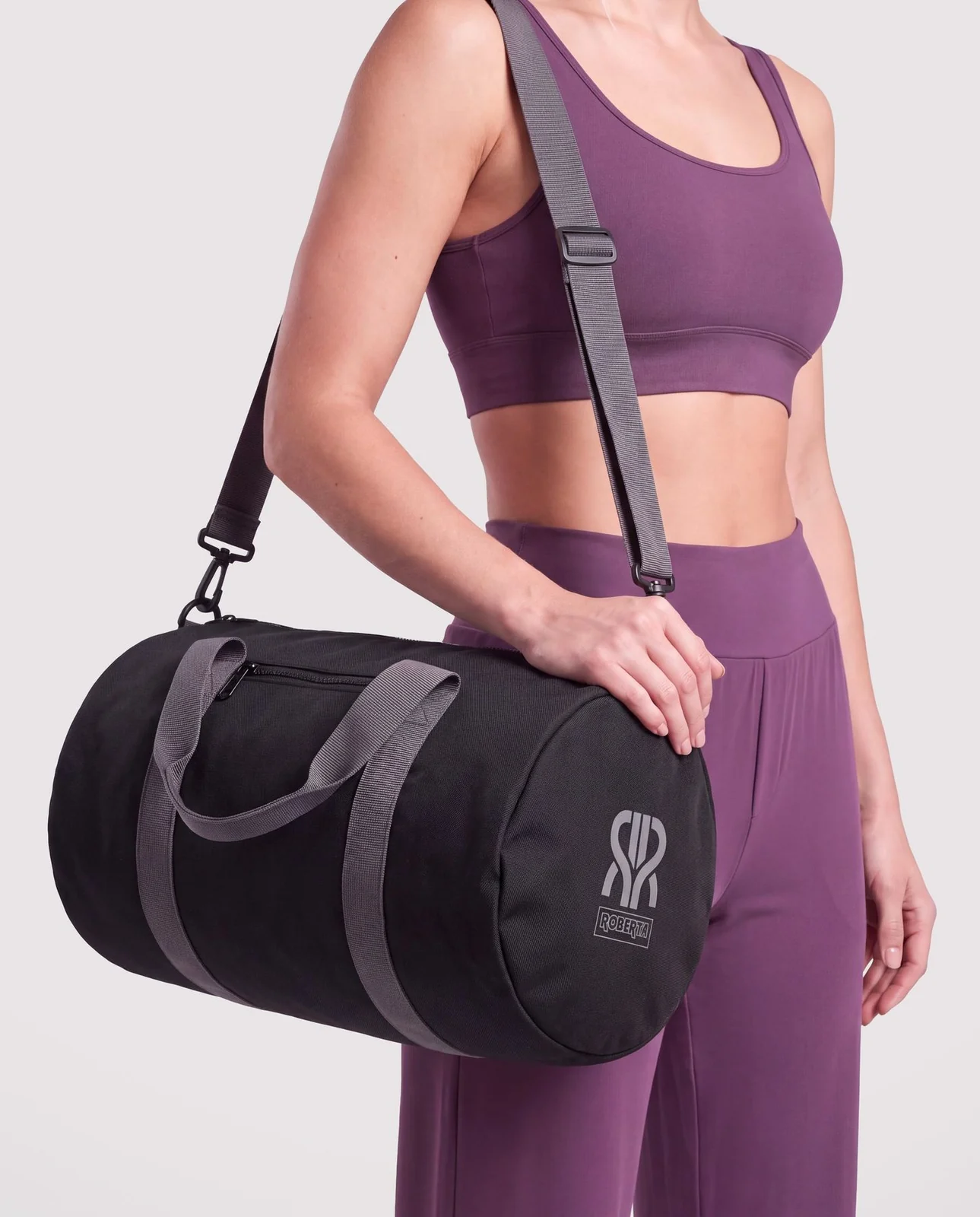 Borsa Barrel nero grafite